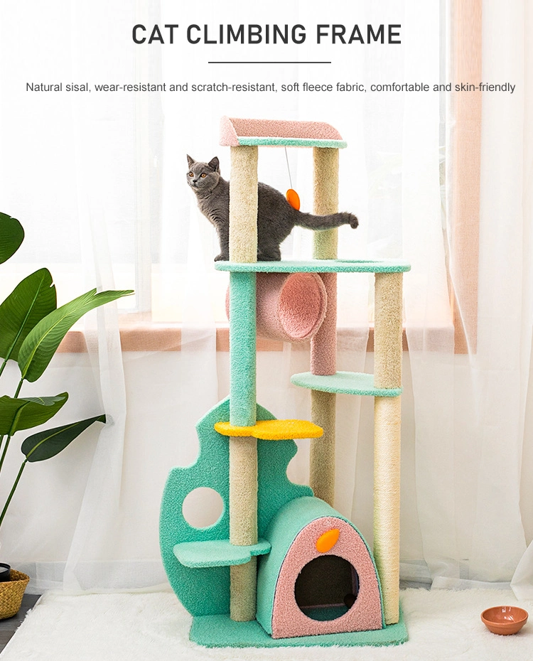 Thick Natural Sisal Post Pet Toys Cat Tree Climbing Pet Furniture