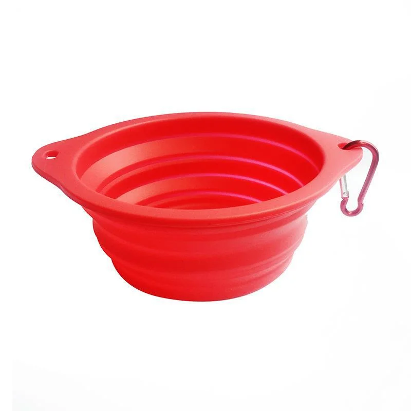 Pop-up Dog Bowl & Pet Bowl - Collapsible Travel Silicone Camping Crate Dish Bowl