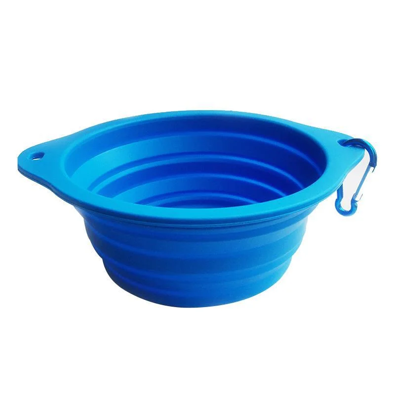 Pop-up Dog Bowl & Pet Bowl - Collapsible Travel Silicone Camping Crate Dish Bowl