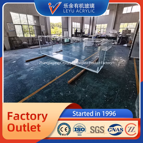 Высококачественный прозрачный акриловый туннельный лист для аквариума из ПММА