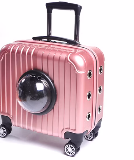 16-дюймовый портативный универсальный чемодан на тележке для кошек и собак, переноска для домашних животных